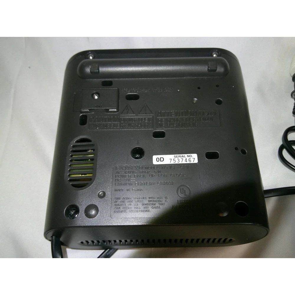 Sony Dream Machine Auto Time Set FM/AM Clock Radio ICF-C218 Alarm Tested‎